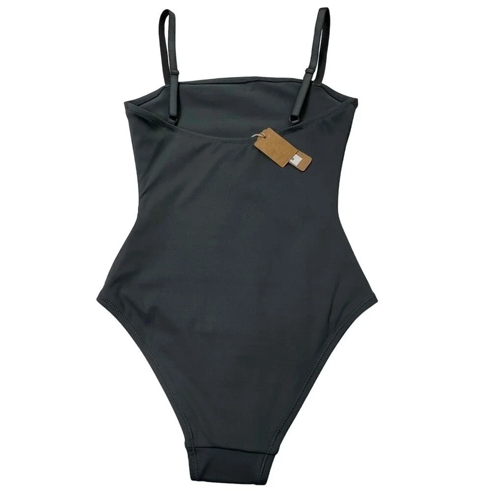 SKIMS Shaping Swim Cami One Piece Gunmetal Womens XXS‎